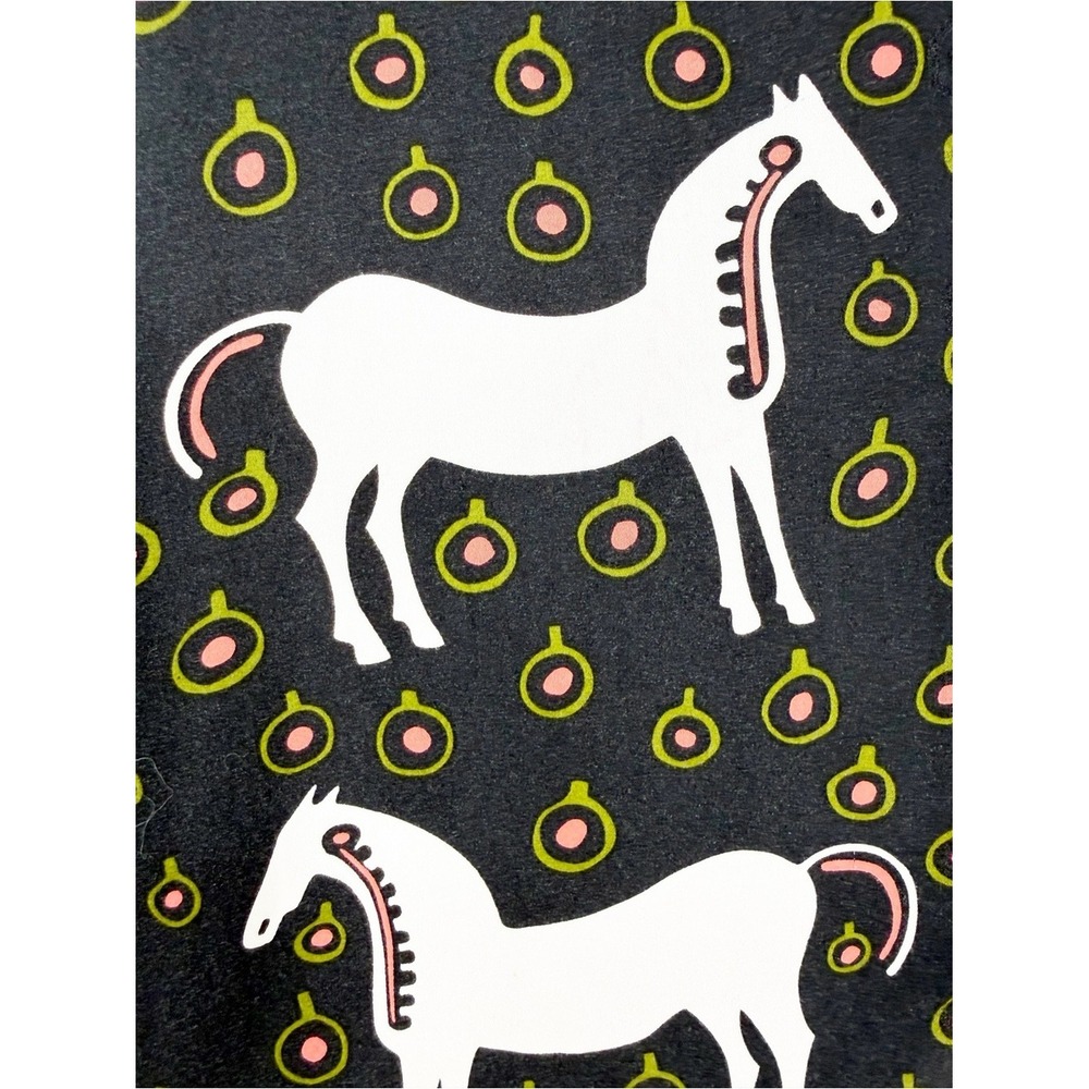 RARE Marimekko Finland Pony Print Flock Swing Dress Women's XXL Scandinavian - Picture 7 of 9